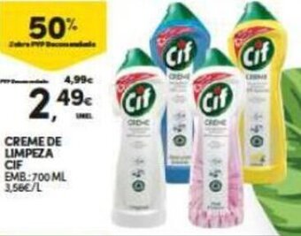 Continente Creme de Limpeza Cif 700ml promoção