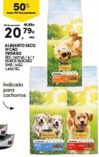 Continente Alimento Seco p/ Cao Friskies 14kg promoção