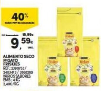 Continente Alimento Seco p/ gato Friskies 4kg promoção