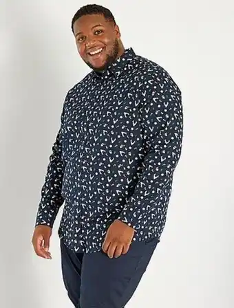 Kiabi Camisa de natal com estampado promoção