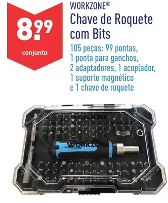 ALDI Workzone Chave de Roquete com Bits promoção