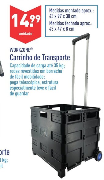 ALDI Workzone Carrinho de Transporte promoção