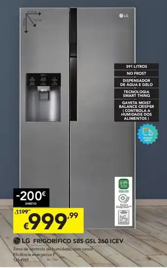 LG Frigorífico SBS GSL 360 ICEV