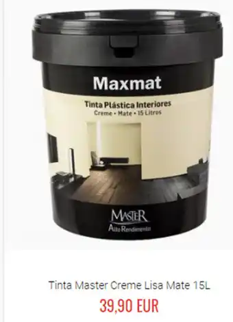 Tinta Master Creme Lisa Mate 15L
