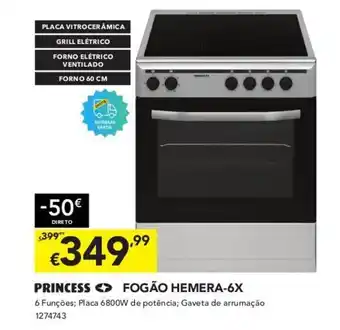 Radio Popular Princess Fogão Hemera-6X promoção