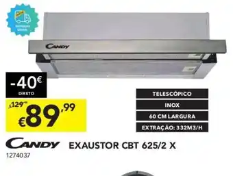Radio Popular Candy Exaustor CBT 625/2 X promoção