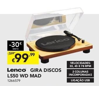Lenco Gira Discos LS50 WD MAD