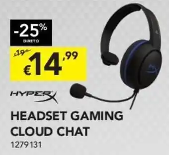 Radio Popular Hyper Headset Gaming Cloud Chat 1279131 promoção