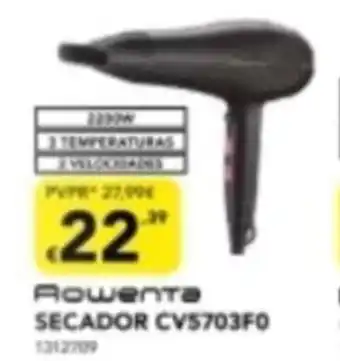 Radio Popular Rowenta Secador promoção