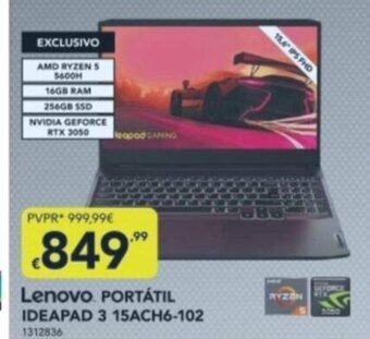 Radio Popular Lenovo Portatil Ideapad 3 promoção