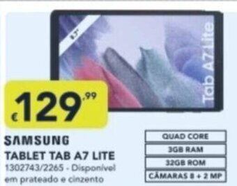 Radio Popular Samsung tablet Tab A7 Lite promoção