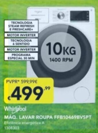 Radio Popular Whirlpool Maq. Lavar Roupa 10kg promoção