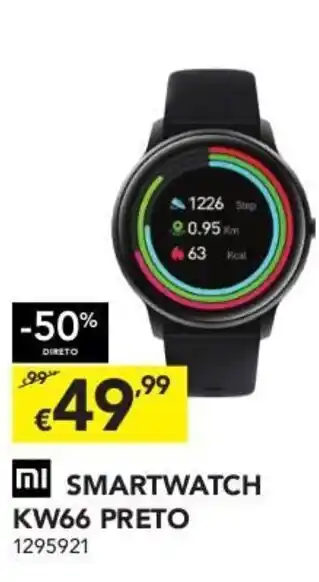 Radio Popular Smartwatch KW66 Preto promoção