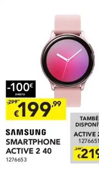 Radio Popular Samsung Smartphone Active 2 40 promoção