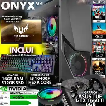 Chip7 Chip7 computador desktop gaming onyx promoção