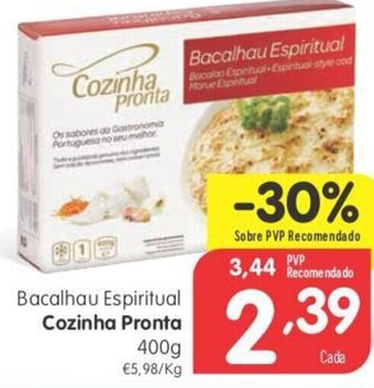 Minipreço Bacalhau Espiritual Cozinha Pronta 400g promoção