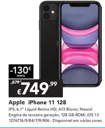 Radio Popular Apple iPhone 11 128 promoção