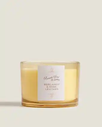 (350 g) vela aromática bergamot&rose, leather