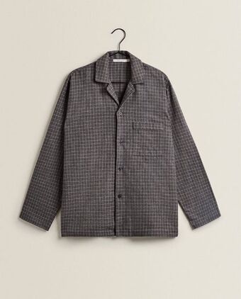 ZARA HOME Camisa de flanela aos quadrados promoção