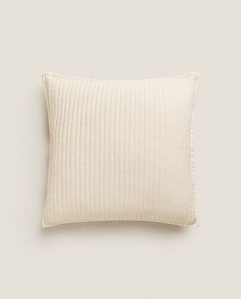 ZARA HOME Almofada de edredão microfibra riscas promoção