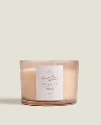 ZARA HOME (350 g) vela aromática waterlily&cedar, musk promoção