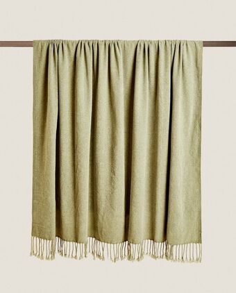 ZARA HOME Manta chenille promoção