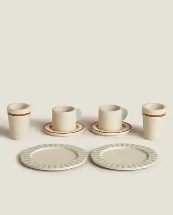 ZARA HOME Brinquedo serviço de mesa madeira promoção