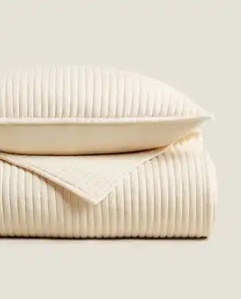 ZARA HOME Edredão microfibra riscas promoção