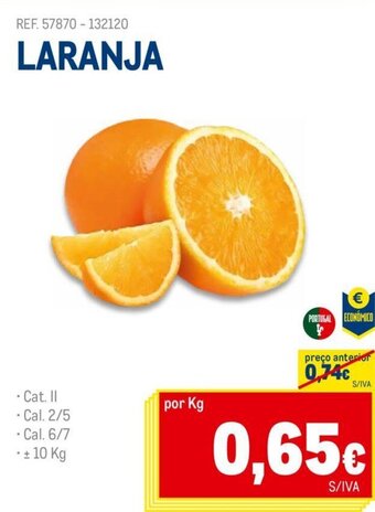 Makro Laranja promoção