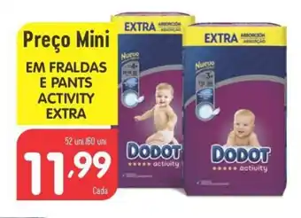Minipreço Em Fraldas E Pants Activity Extra promoção