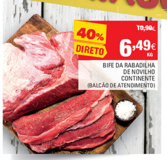 Continente Bife da Rabadilha de Novilho Continente promoção