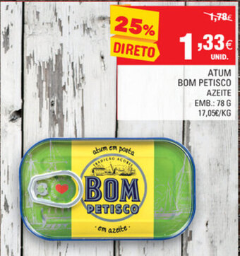 Continente Atum Bom Petisco Azeite 78g promoção
