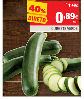 Continente Curgete Verde promoção