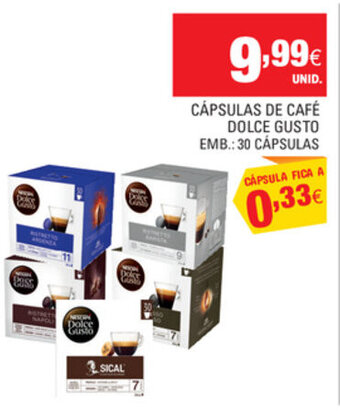 Continente Cápsulas de Café Dolce Gusto 30 Cápsulas promoção