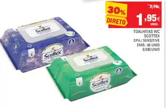 Continente Toalhitas WC Scottex 66 Unid promoção
