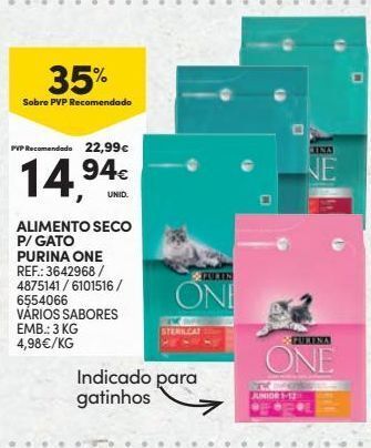 Continente Bom dia Ração para gatos purinaone promoção
