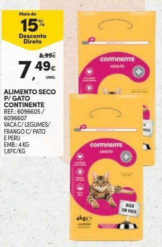 Continente Bom dia Ração para gatos continente promoção