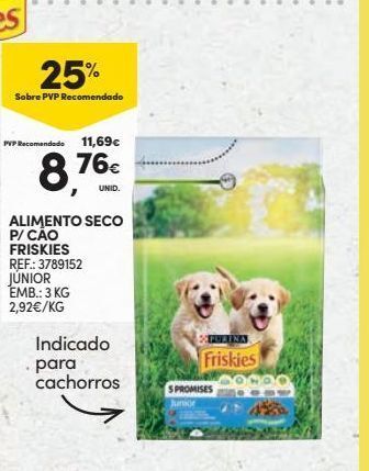 Continente Bom dia Ração para cães friskies promoção