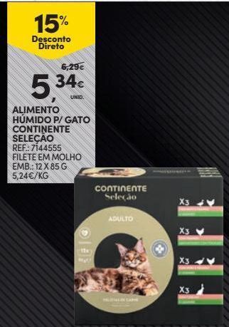 Ração para gatos continente