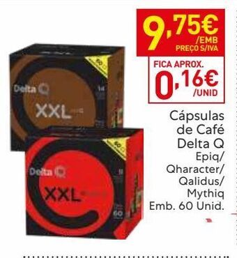 Recheio Cápsulas de café delta q promoção
