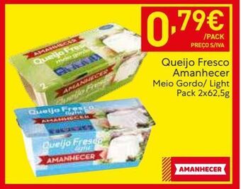 Recheio Queijo fresco amanhecer promoção
