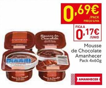Recheio Mousse de chocolate amanhecer promoção