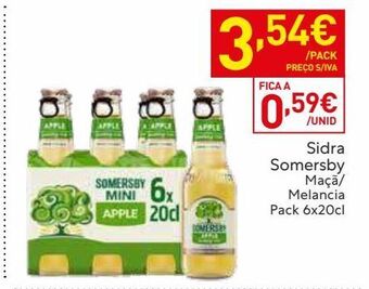Recheio Sidra somersby promoção