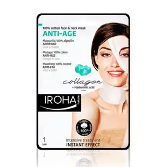 Well's Máscara de tecido rosto e pescoço anti age promoção