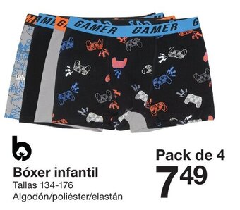 Zeeman Boxer Infantil Tallas 134-176 promoção