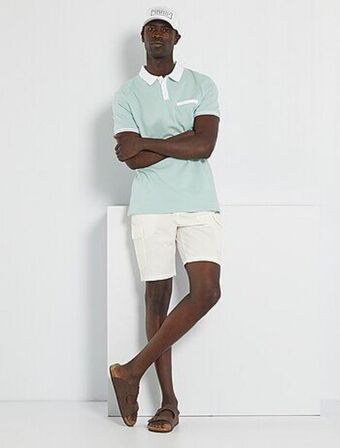 Kiabi Polo em piqué de algodão promoção