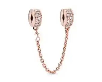 Pandora Clip corrente de segurança pavé transparente promoção