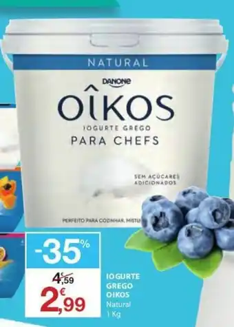 E.Leclerc Iugorte Greso Oikos Natural 1kg promoção