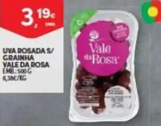 Continente Uva Rosada s/ Gainha Vale da Rosa 500g promoção