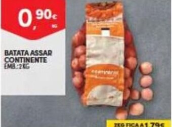 Continente Batata Assar Continente 1kg promoção